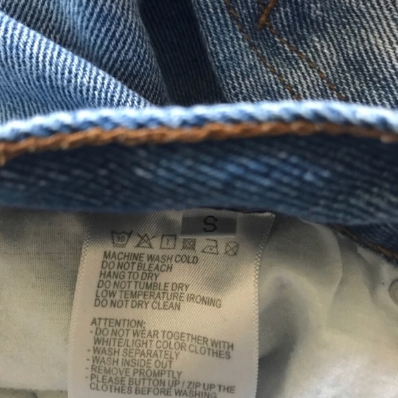 Brandy Melville Kenzo white patch denim jeans - Picture 3 of 5